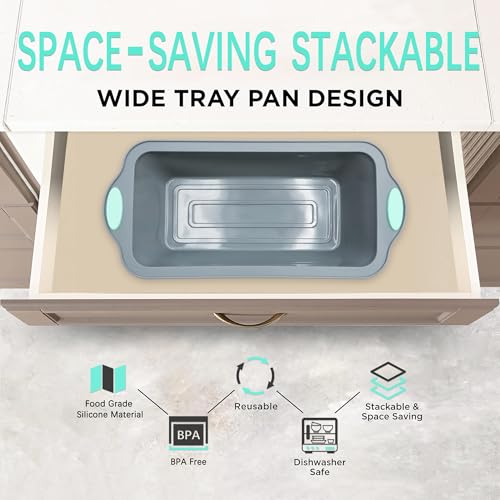9 Inch Silicone Bread and Loaf Pan (2 Count)