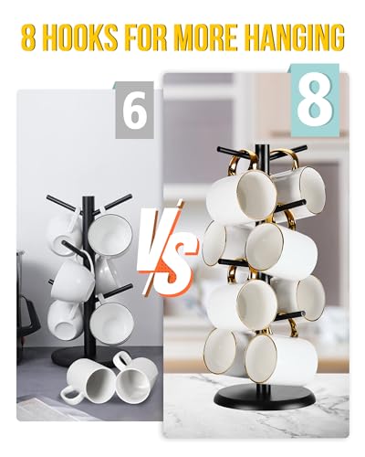 Coffee Mug Tree with 8 Hooks