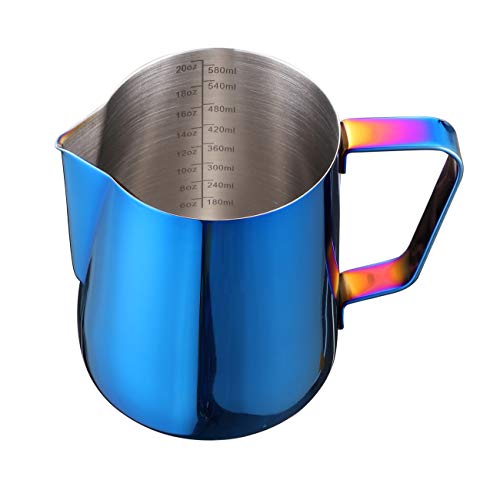 Milk Frothing Pitcher 20oz Stainless Steel Cup Perfect for Latte Art