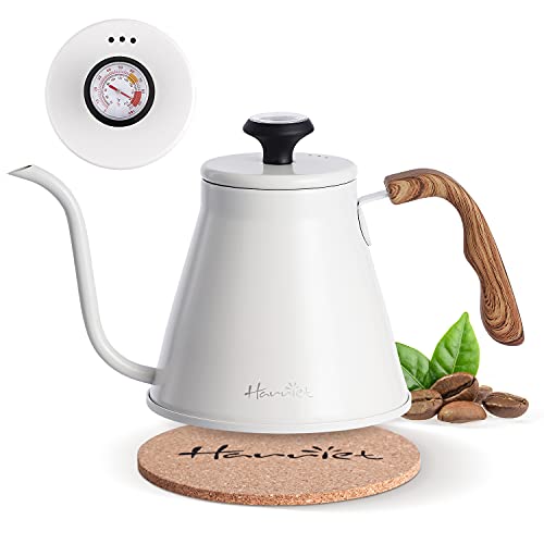 Gooseneck Kettle with Thermometer for Pour Over Coffee and Tea