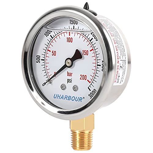 Glycerin Pressure Gauge 3000psi