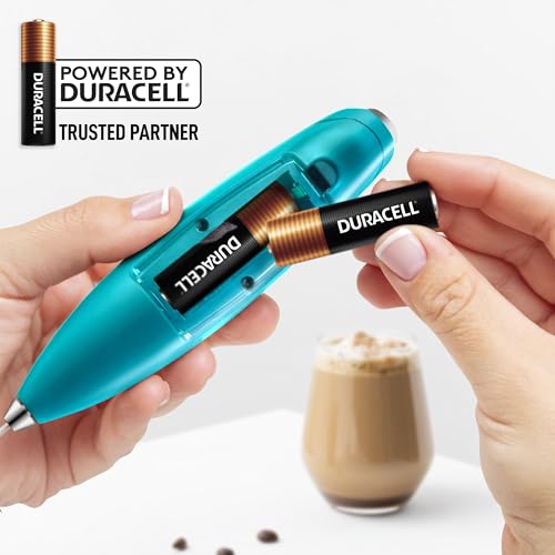 Powerful Milk Frother Wand With Duracell Batteries