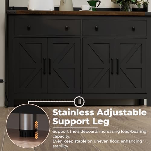 Hutch Storage Cabinet Buffet with Drawers