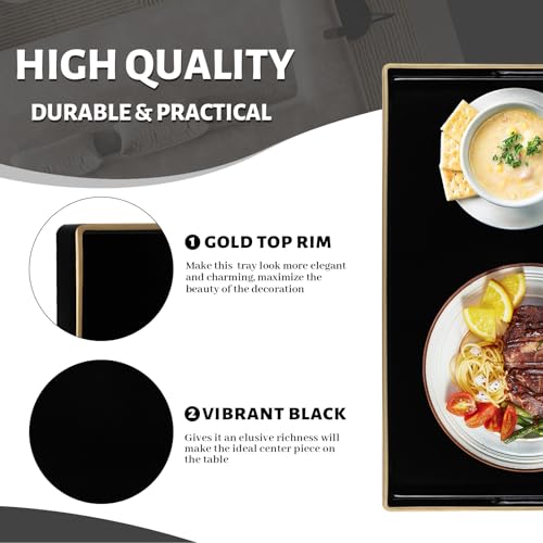 Black Decorative Tray for Coffee Table