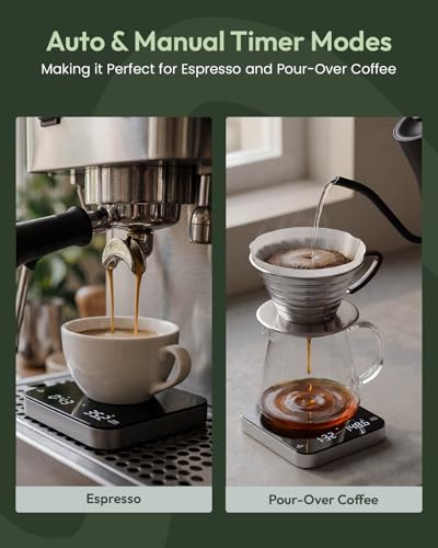 S2 Espresso Coffee Scale with Timer 0.1g Precision Shot Scale