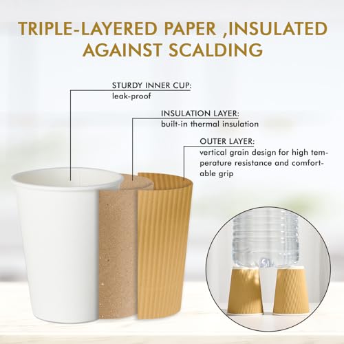 500 Pack 12 oz Coffee Cups (500 Count)