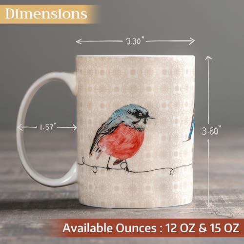 Coffee Mug with Handles Tea Cups (2 Count)