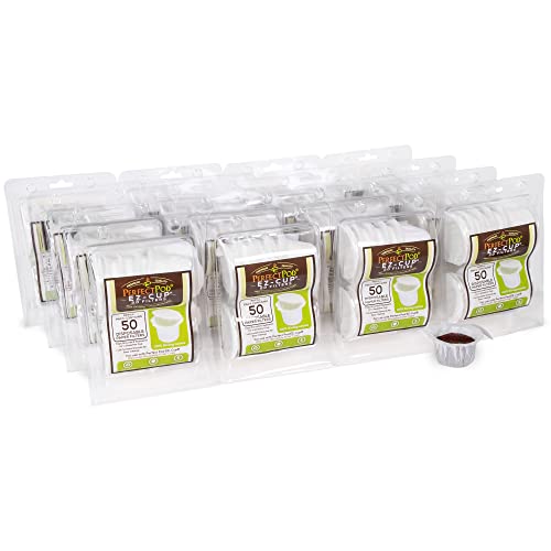 EZ Cup Paper Filters with Lid for Reusable Coffee Pods (16 Count)