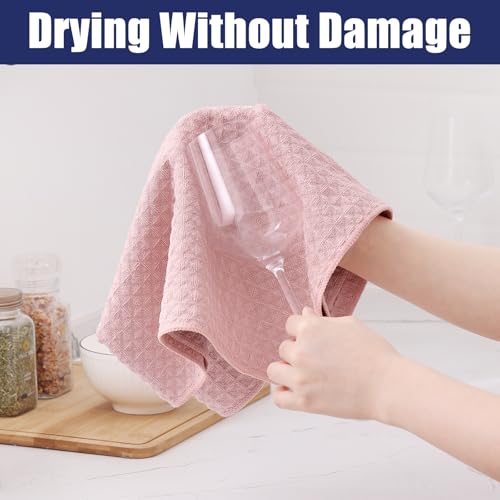 Microfiber Waffle Weave Kitchen Dish Cloths (12 Count)