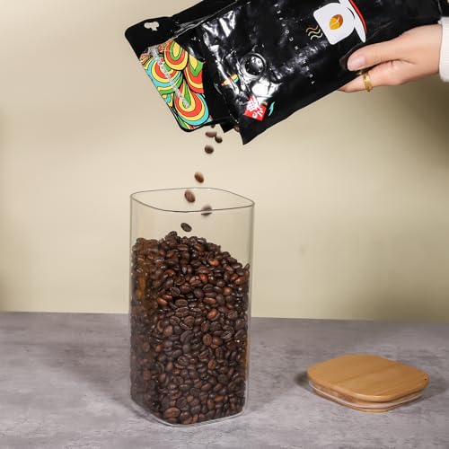 50oz Glass Food Storage Jars Set of 6 (6 Count)