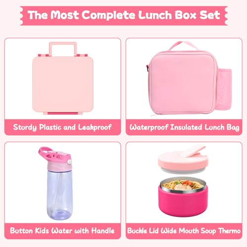Kids Bento Lunch Box with 8oz Soup Thermo