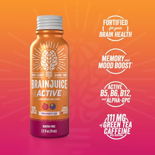 Active Pomegranate Acai Nootropic Supplement Shot (30 Fl Oz)