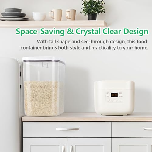Airtight Rice Container 25 Lbs with Handle and Cup