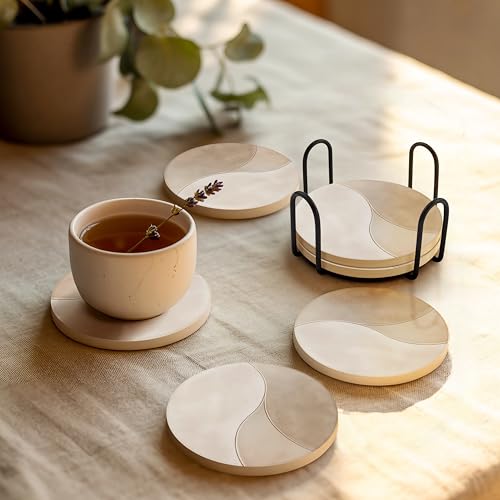 Ceramic Coasters Set of 6 (6 Count)