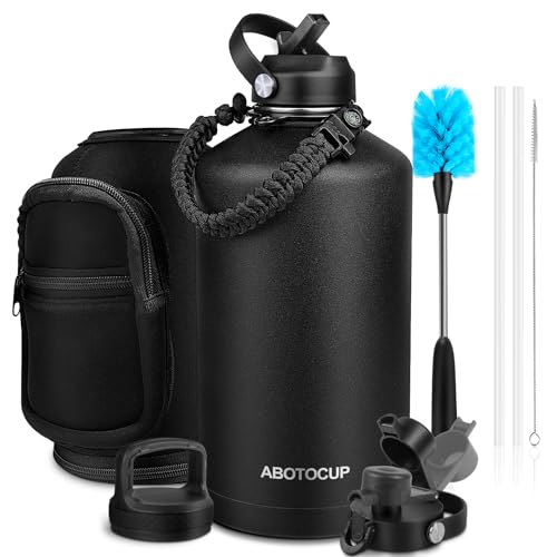 Gallon Water Bottle Insulated Keep Cold24H & Hot12H