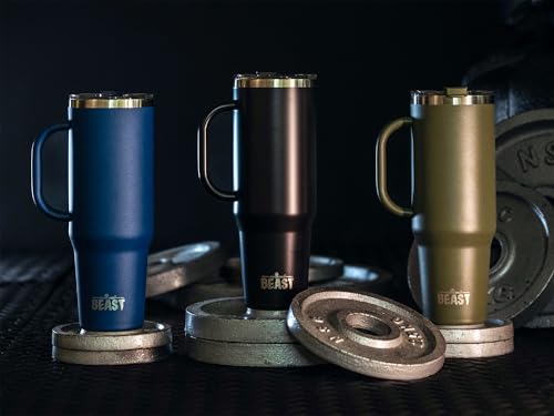 Beast 42 oz Tumbler with Handle Stainless Steel Vacuum Insulated Coffee Ice Cup Double Wall Travel Flask