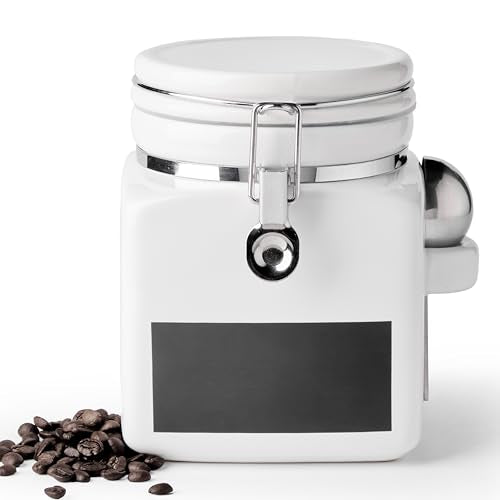 Ceramic Coffee Canister with Airtight Lid and Scoop (78 fluid ounce(s))