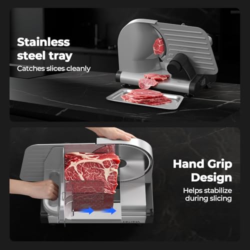 Meat Slicer Two 8.7” Stainless Steel Blades