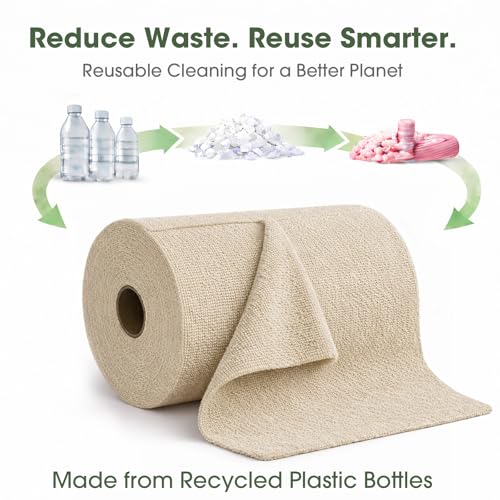 Microfiber Cleaning Cloth Roll (100 Count)