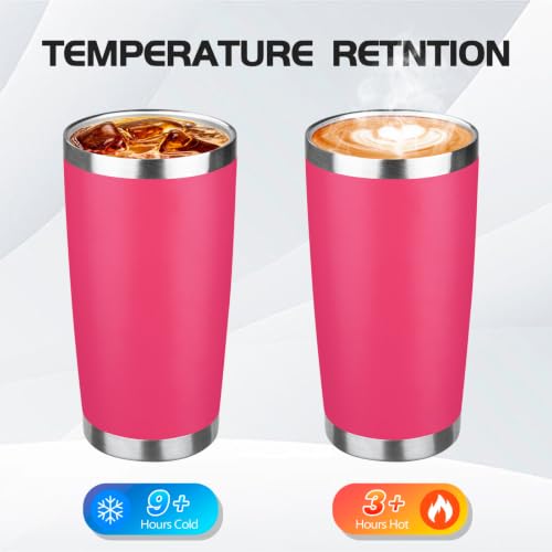 4 Pack 20oz Stainless Steel Travel Coffee Tumbler