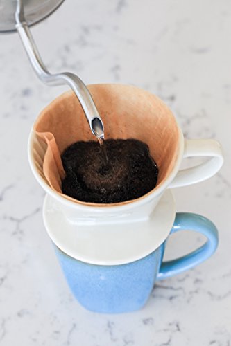 Ceramic Pour Over Coffee Maker with 40 Count Melitta Filters