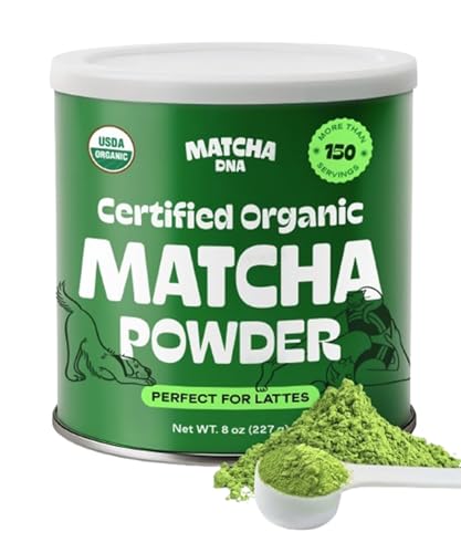 Certified Organic Matcha Green Tea Powder (8 Ounce)
