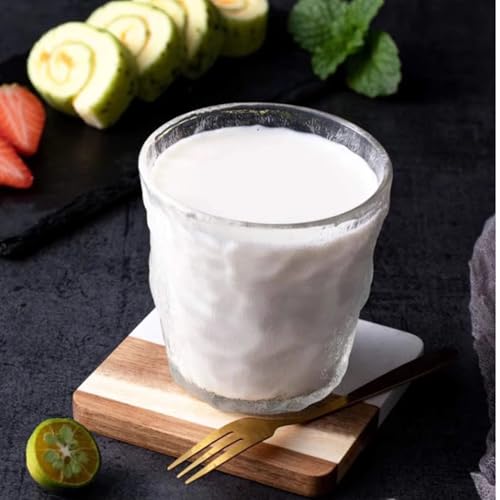 4 Piece Marble and Wood Coasters for Drinks (4 Count)