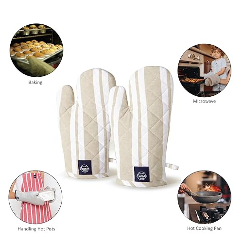 Oven Mitts Heat Resistant Kitchen Gloves (2 count)