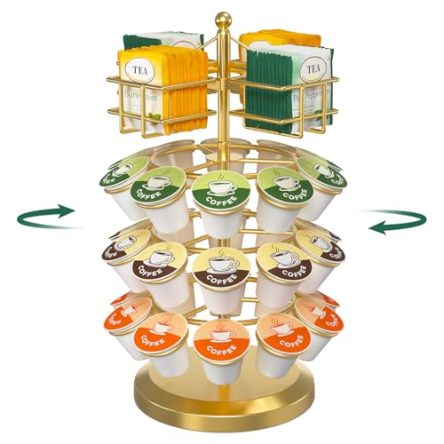 K Cup Holder Coffee Pod Organizer Carousel for Countertop