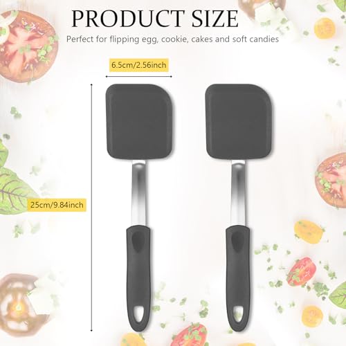2 Pcs Mini Silicone Cookie Brownie Spatula (2 Count)