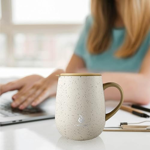 16 oz Insulated Coffee Mug with Lid and Handle
