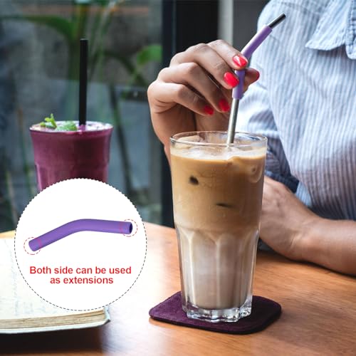 6Pcs Metal Straw Silicone Tips 5