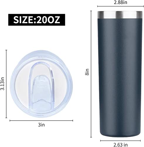 20 oz Skinny Tumblers Bulk Set (12 Count)