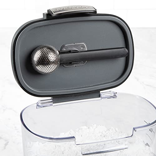 International ProKeeper+ Clear Plastic Airtight Food Baker's Kitchen Storage Organization Container Canister Set with Magnetic Accessories (2 Count)