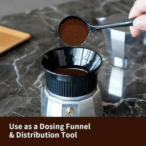60mm Moka Pot Dosing Funnel & Distributor for 6 Cup Moka Pot