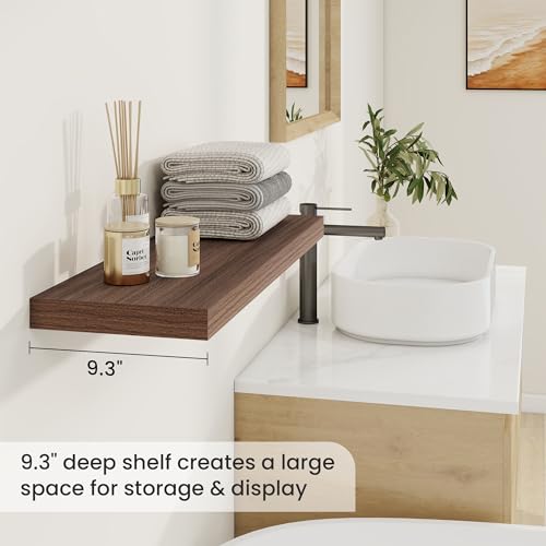 9.3Inch Deep Floating Shelves for Wall (2 Count)
