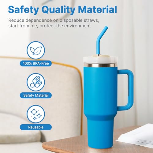 Metal Straws Reusable for 40 oz Tumbler