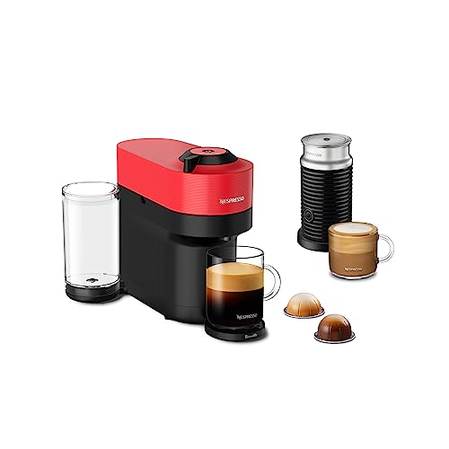 Vertuo Pop+ Coffee and Espresso Maker by Breville with Milk Frother