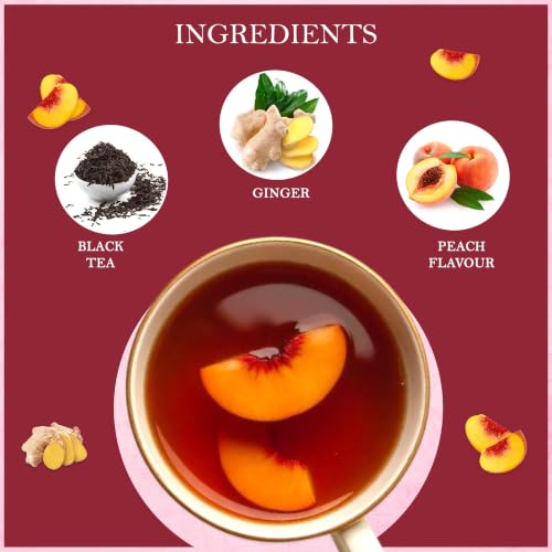 Peach Ginger Black Tea Loose Leaf (3.53 Ounce)