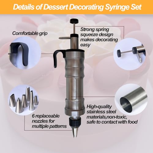 Dessert Decorating Syringe Set