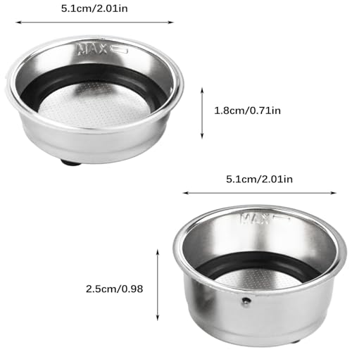 2Pcs Coffee Filter Basket