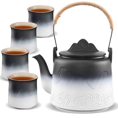 Japanese Tea Set with 4 Cups