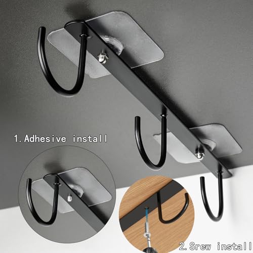 3pcs Under Cabinet Mug Hooks