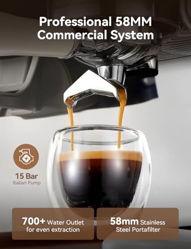 50s Fast Heat Espresso Machine with Grinder 58mm