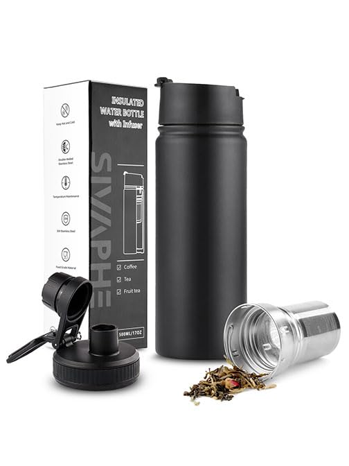 Tea Infuser Bottle With Removable Loose Leaf Tea Strainer Cup 18