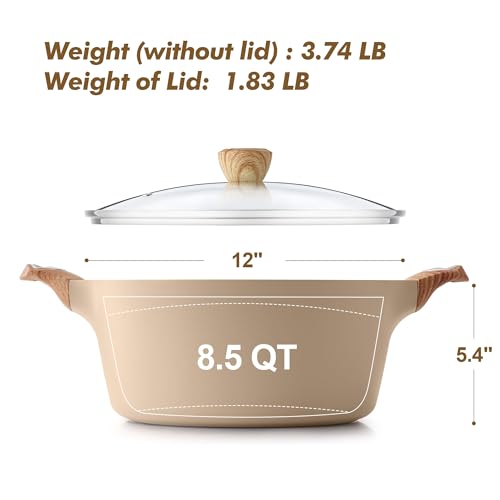 Ceramic Nonstick Stock Pot with Lid