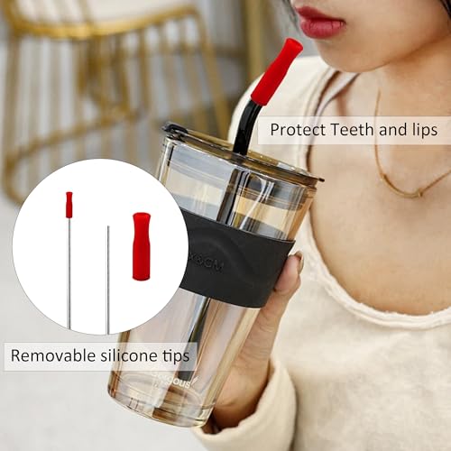 8Pcs Silicone Straw Tips