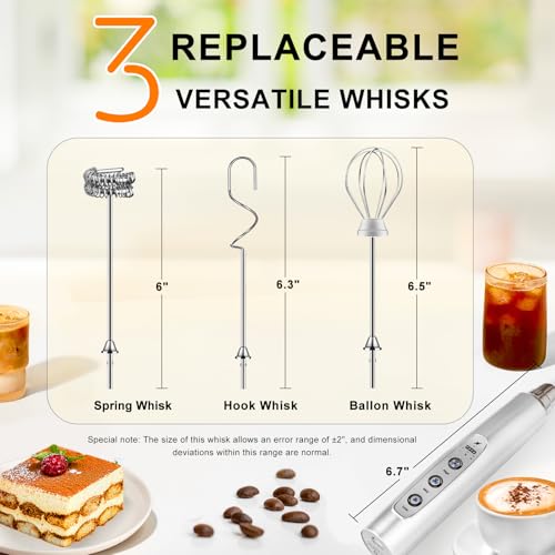 Handheld Milk Frother Wand for Coffee