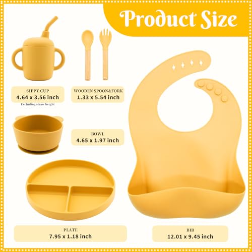 Silicone Baby Feeding Set 6 Pcs (6 Count)