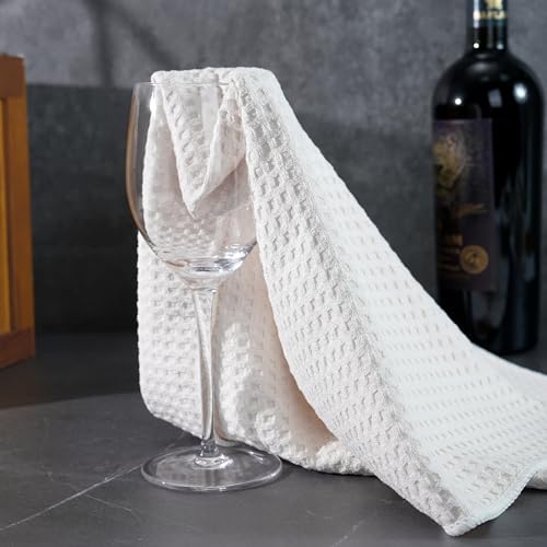 Ultra Premium Microfiber Kitchen Dish Hand Towel Waffle Weave (8 Count)